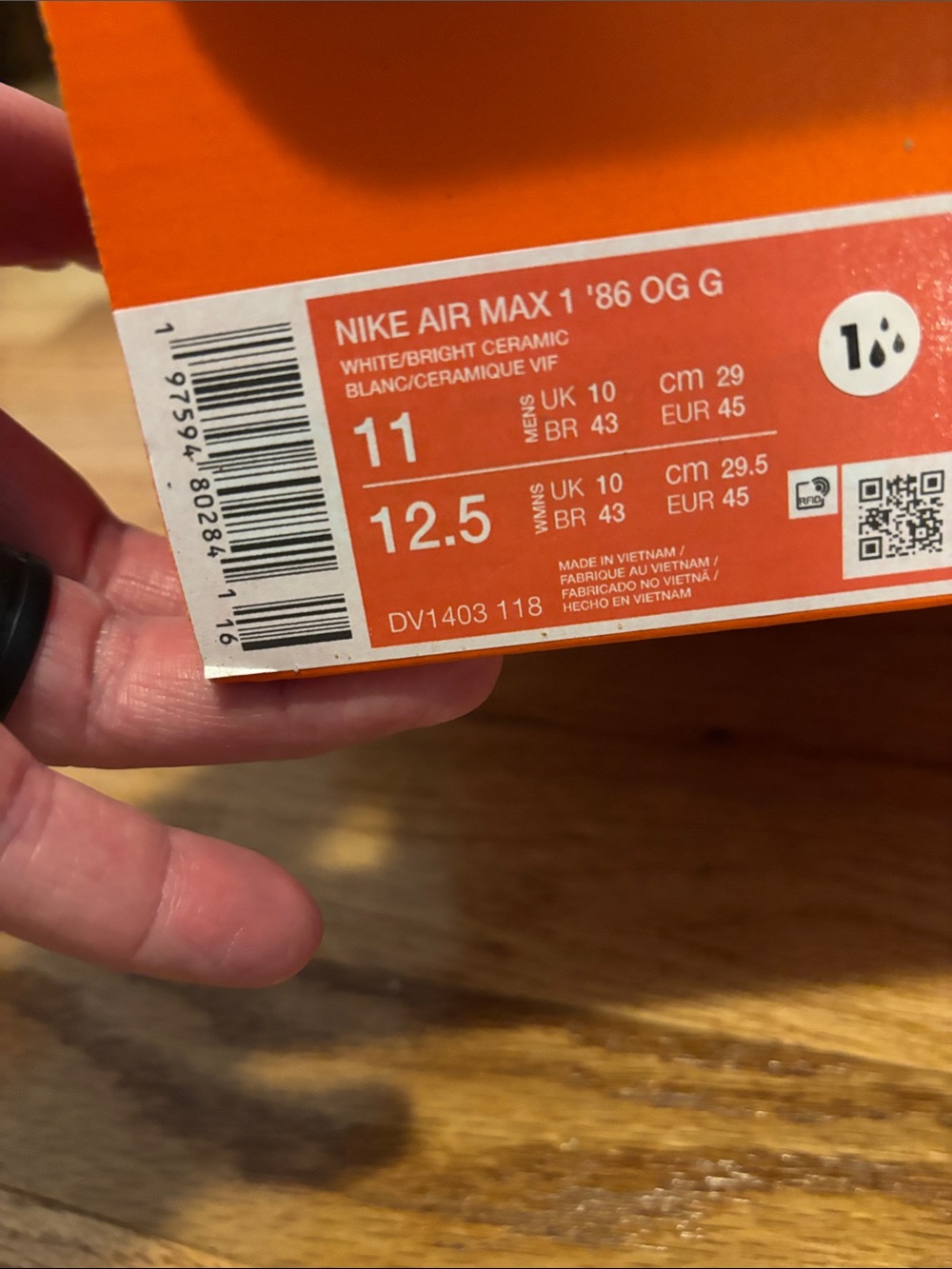 Nike Air Max '86 OG golf White and Orange Low-Top Sneakers - Picture 2 of 11